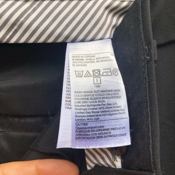 Banana Republic Ryan Pants Washable Italian Wool - Picture 5 of 5